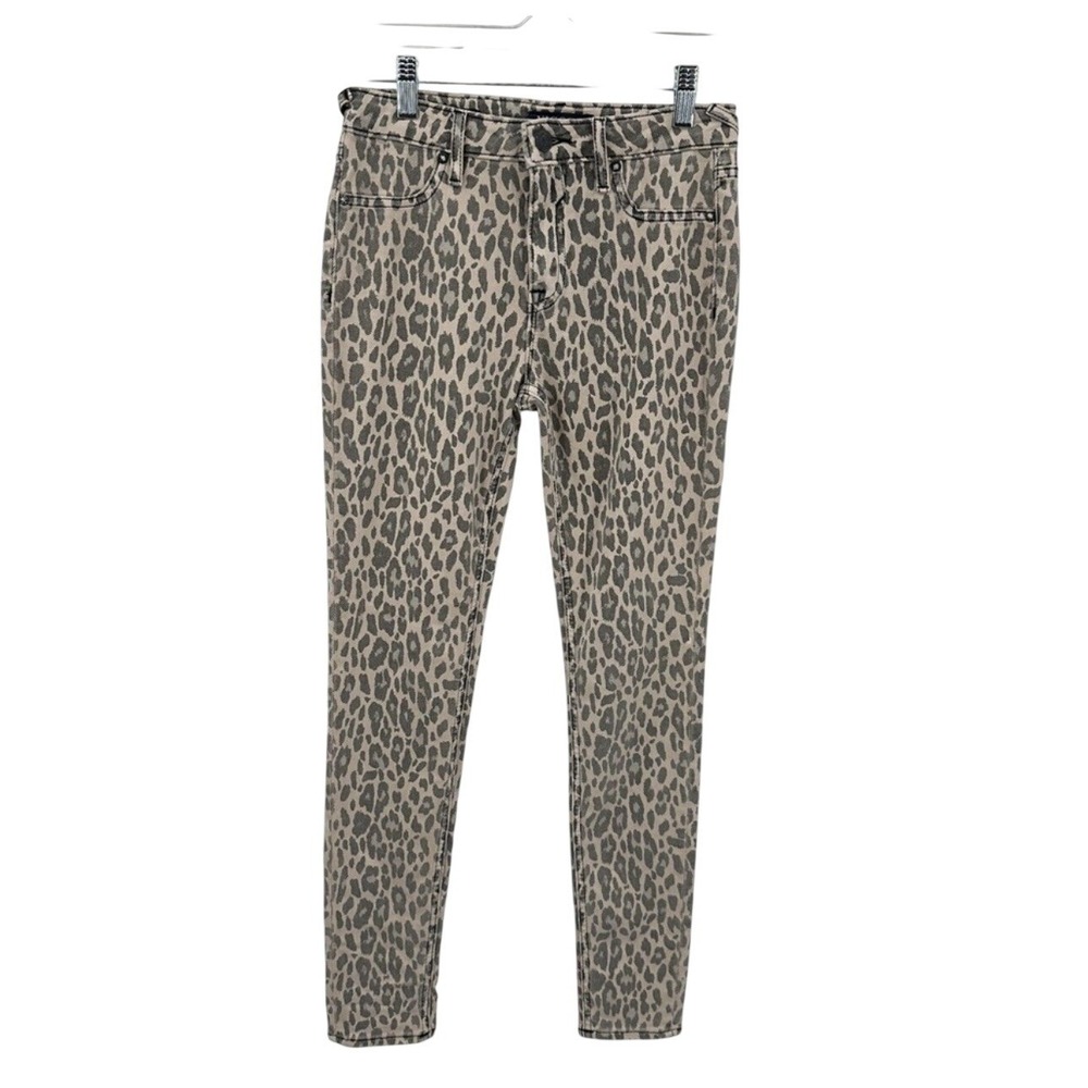 Vigoss Sz 25 The Jagger High Rise Skinny Jeans Leopard Print Women Mob Wife Chic